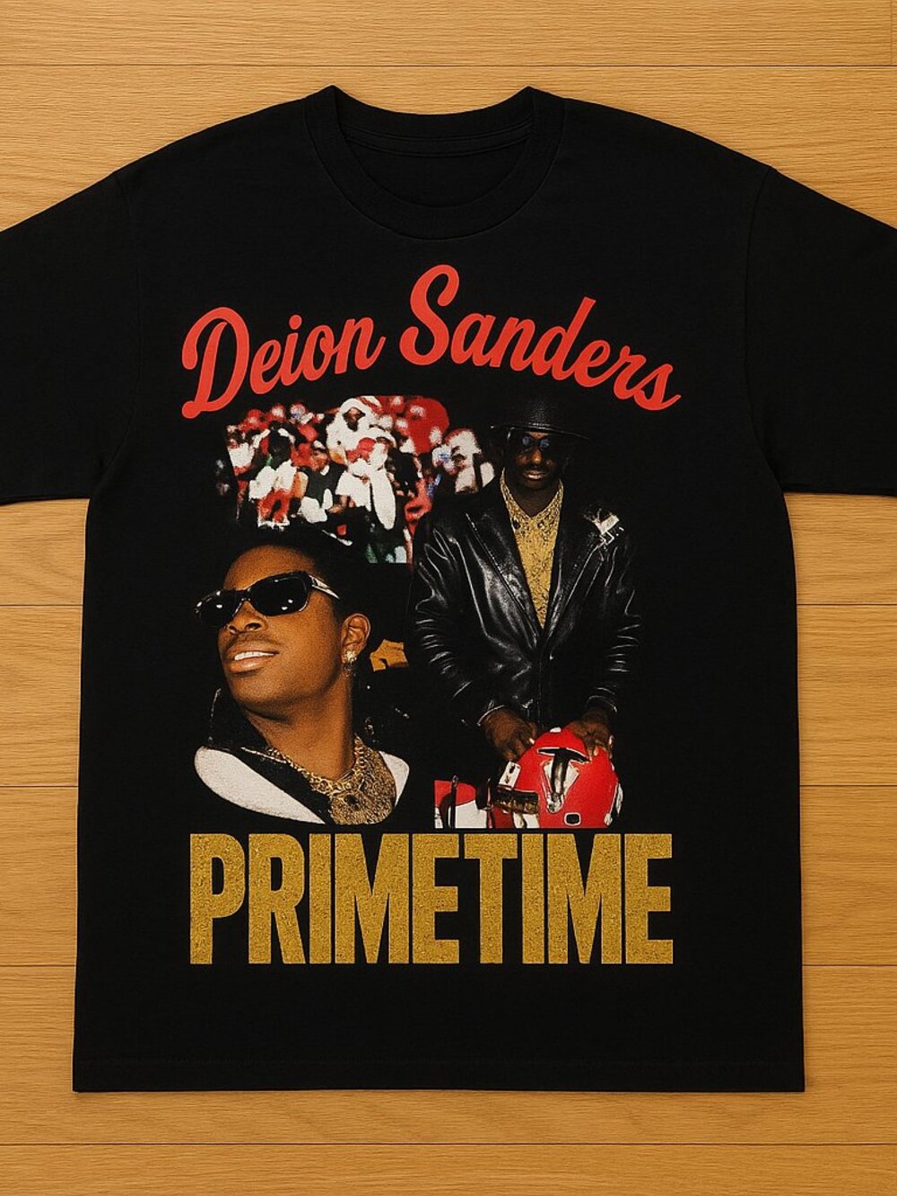 Deion Sanders Prime Time Graphic T-Shirt, Football Legend Vintage Style Tee